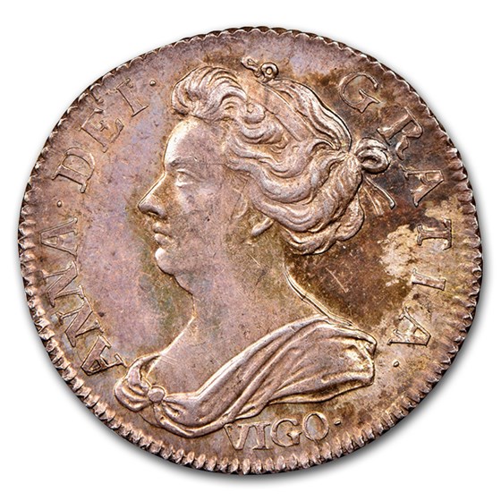 1703 Great Britain Silver Vigo Bay Sixpence MS-63 NGC 1703 Great Britain Silver Vigo Bay Sixpence MS-63 NGC